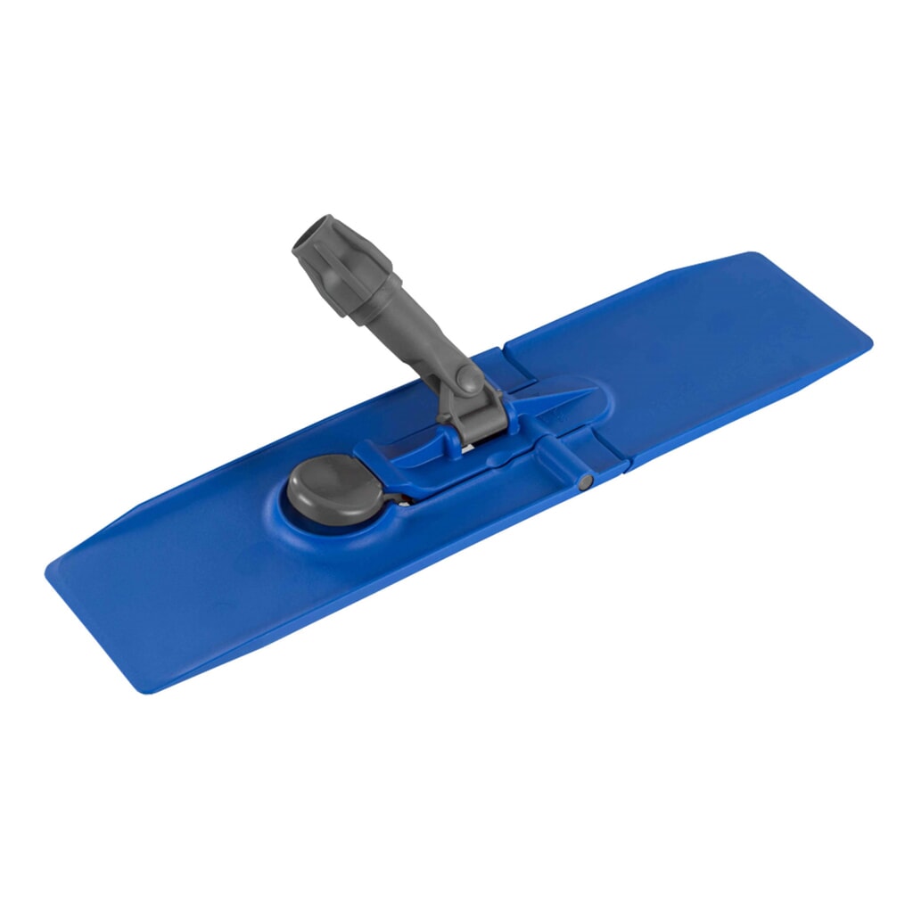 N° de l'image du produit 5 : Kit de démarrage pour chariot de nettoyage Steinbock®, seau simple sur roulettes de 30 litres, 5 serpillières en coton de 400 mm, manche chromé en 2 parties et support pliant