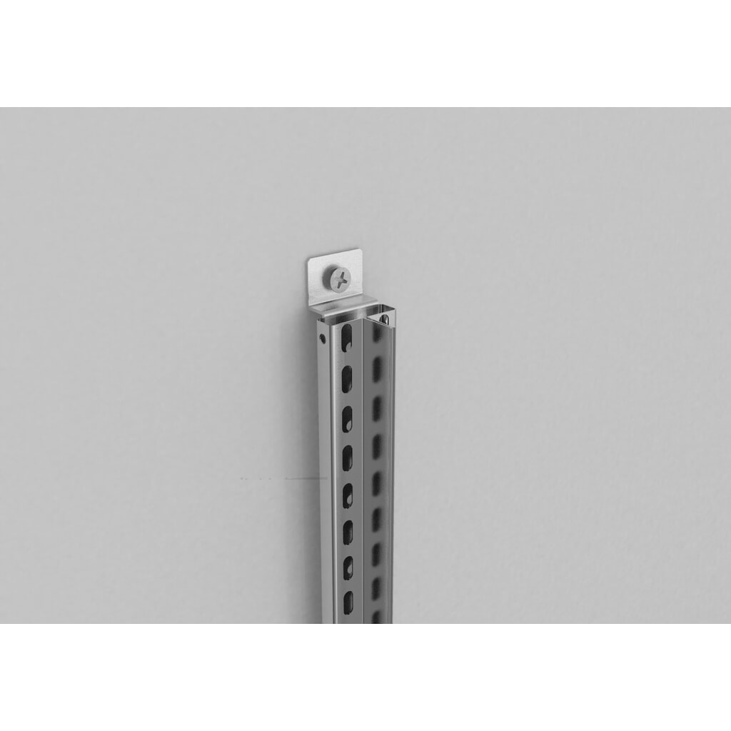 Kit pour chevillage au mur pour étagère à dossiers META, unilatéral, gris clair, AF N° de l'image du produit 2 : Kit pour chevillage au mur pour étagère à dossiers META, unilatéral, gris clair, AF
