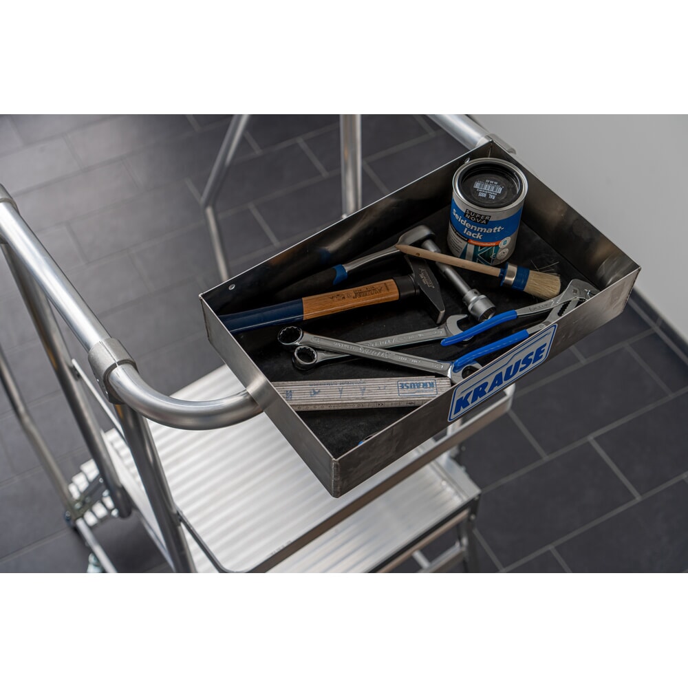 N° de l'image du produit 3 : Bac de rangement outils à pince pour échelles à plate-forme KRAUSE® STABILO