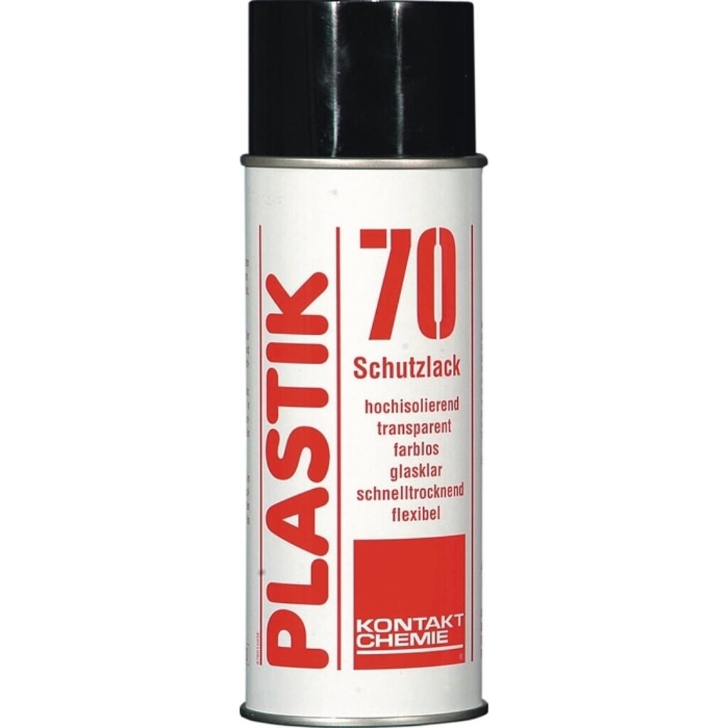 Illustration du produit: KONTAKT CHEMIE Vernis de protection pour circuits imprimés PLASTIK 70, incolore, aérosol, 200 ml