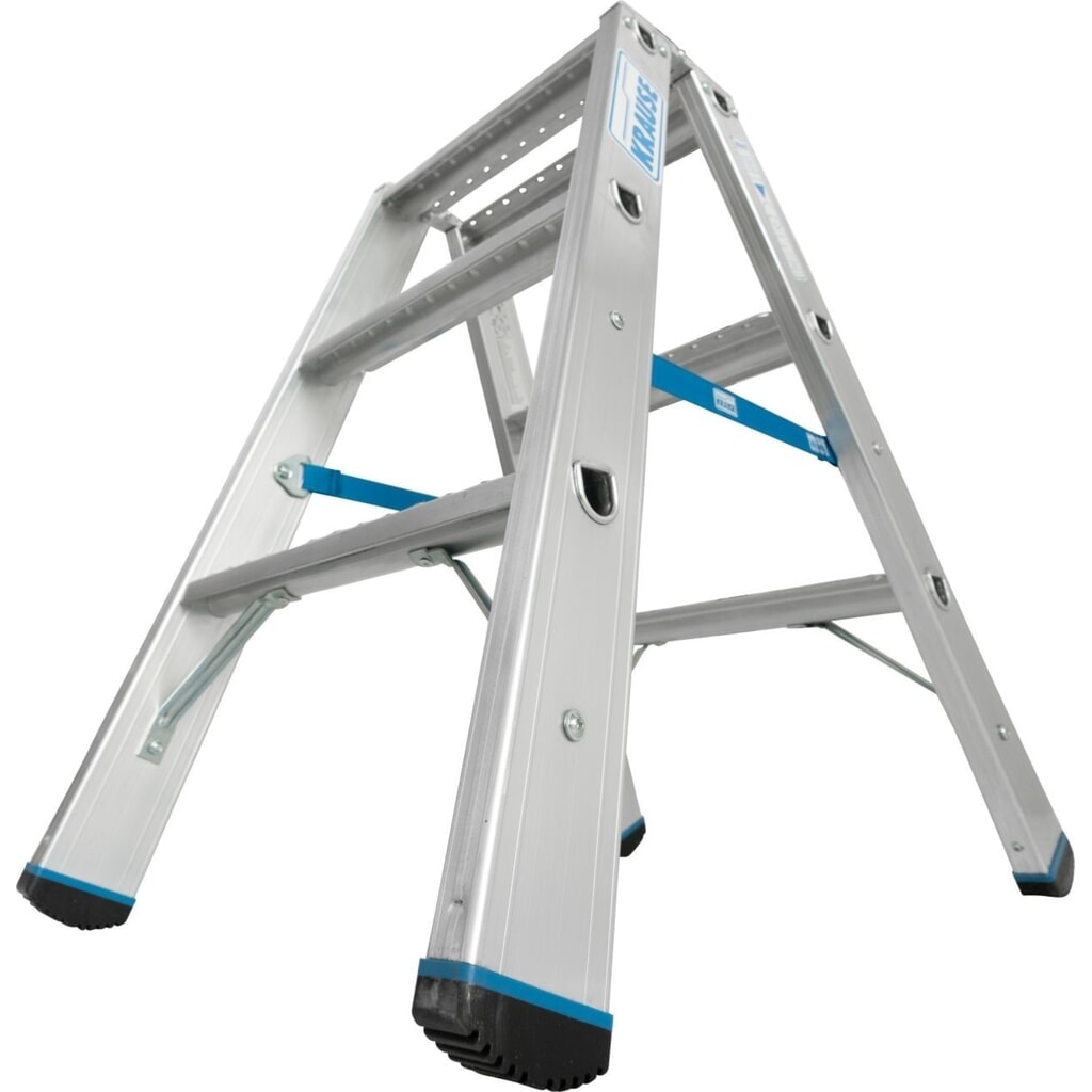 N° de l'image du produit 2 : KRAUSE® STABILO Escabeau double à marches STABILO 2x3 marches R13