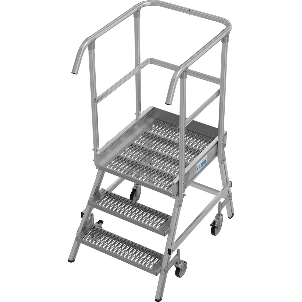 Illustration du produit: Échelle à plate-forme mobile KRAUSE® STABILO, accès unilatéral, grille de profil R13, 3 marches