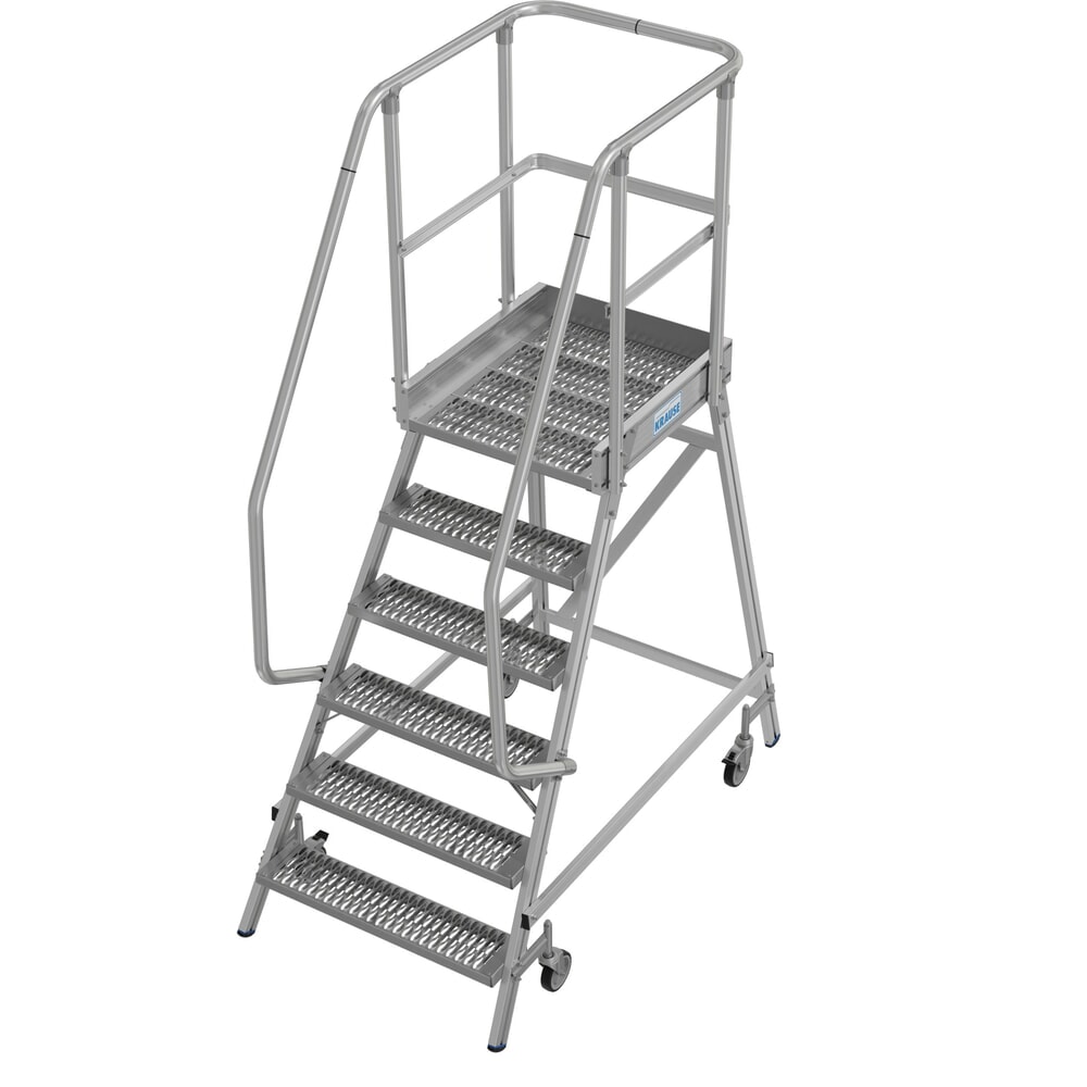 N° de l'image du produit 3 : Échelle à plate-forme mobile KRAUSE® STABILO, accès unilatéral, grille de profil R13, 6 marches