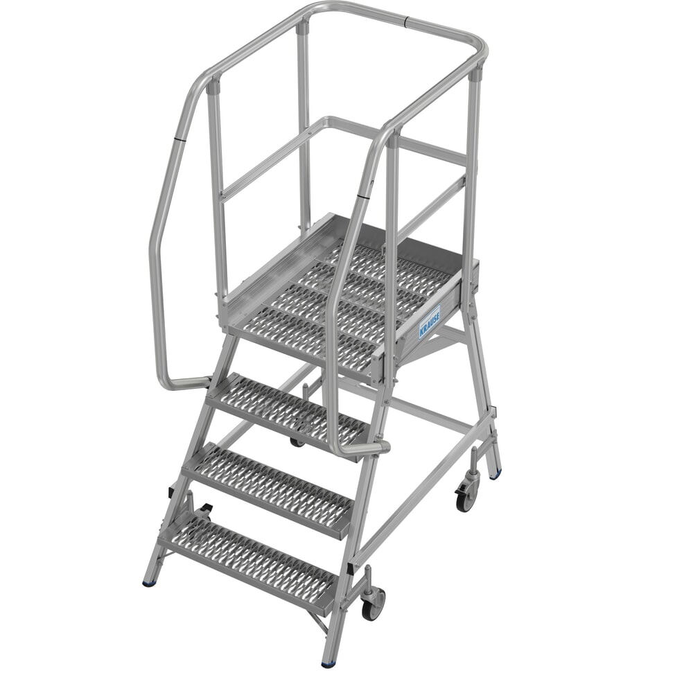 N° de l'image du produit 16 : Échelle à plate-forme mobile KRAUSE® STABILO, accès unilatéral, grille de profil R13, 4 marches