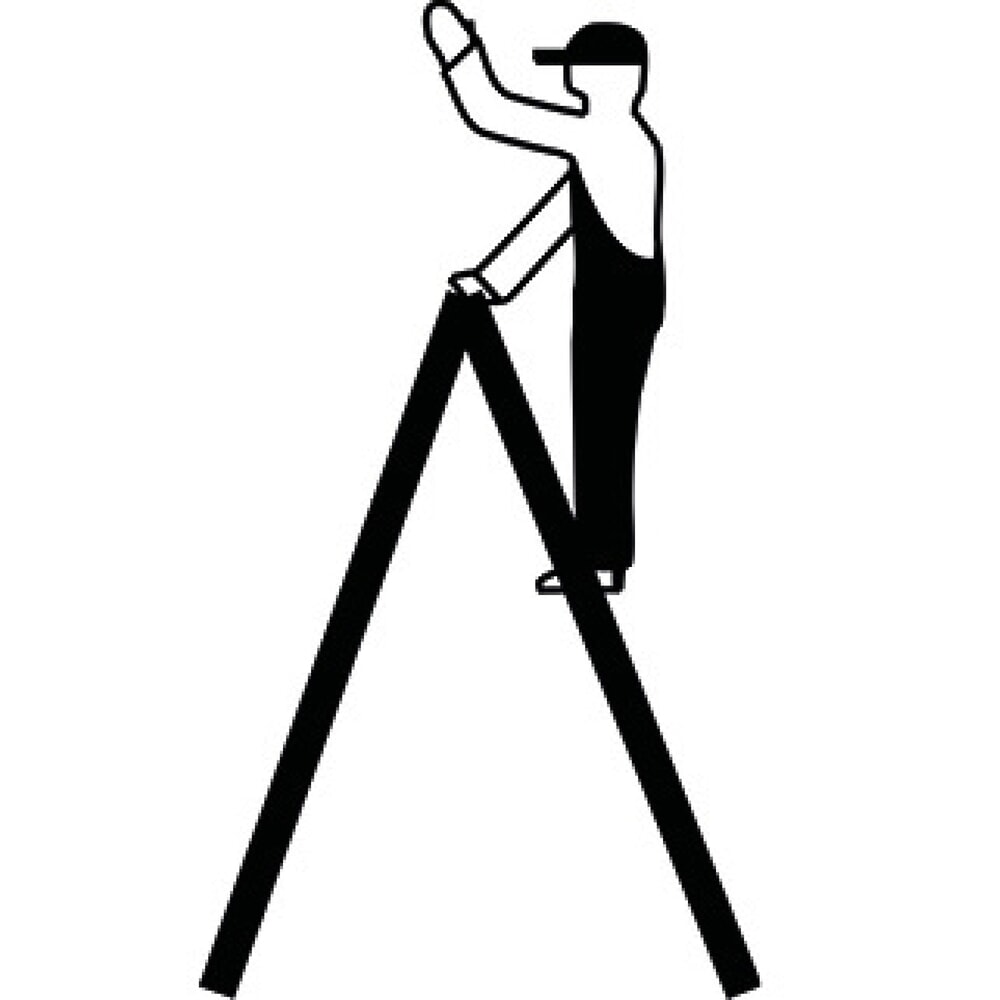 N° de l'image du produit 8 : Escabeau KRAUSE® STABILO , accessible des deux côtés, capacité de charge 225 kg, 2 x 4 marches