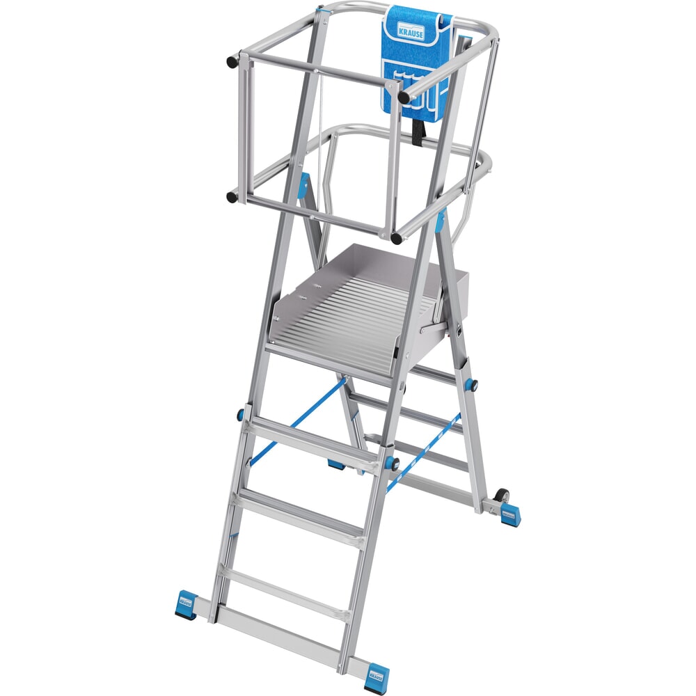 N° de l'image du produit 19 : Échelle à plate-forme KRAUSE® STABILO avec grande plate-forme SkyMatic 3-5 échelons