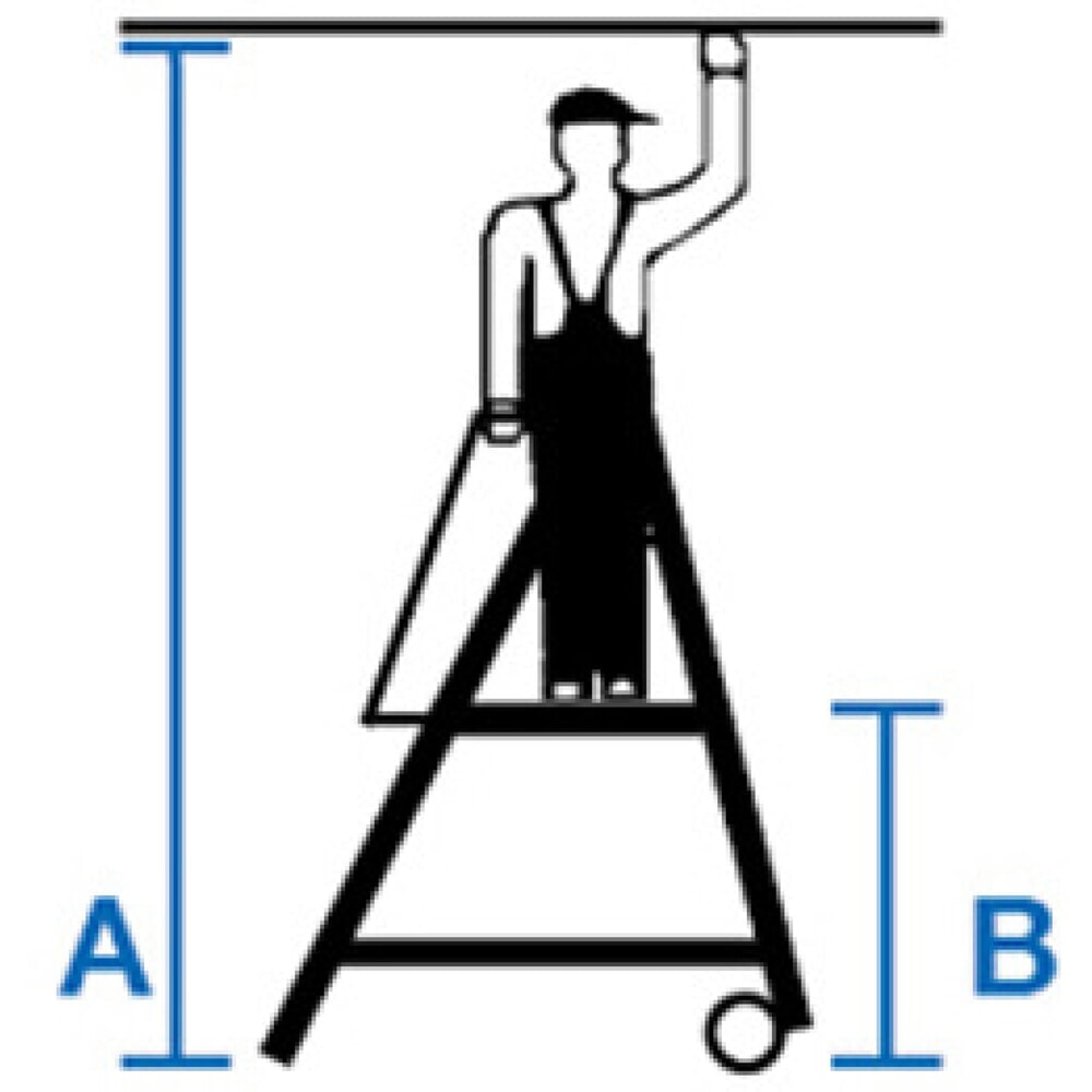 N° de l'image du produit 12 : Échelle à plate-forme KRAUSE® STABILO avec grande plate-forme SkyMatic 3-5 échelons