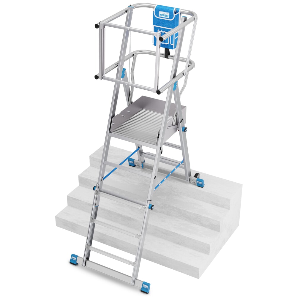 N° de l'image du produit 9 : Échelle à plate-forme KRAUSE® STABILO avec grande plate-forme SkyMatic 3-5 échelons
