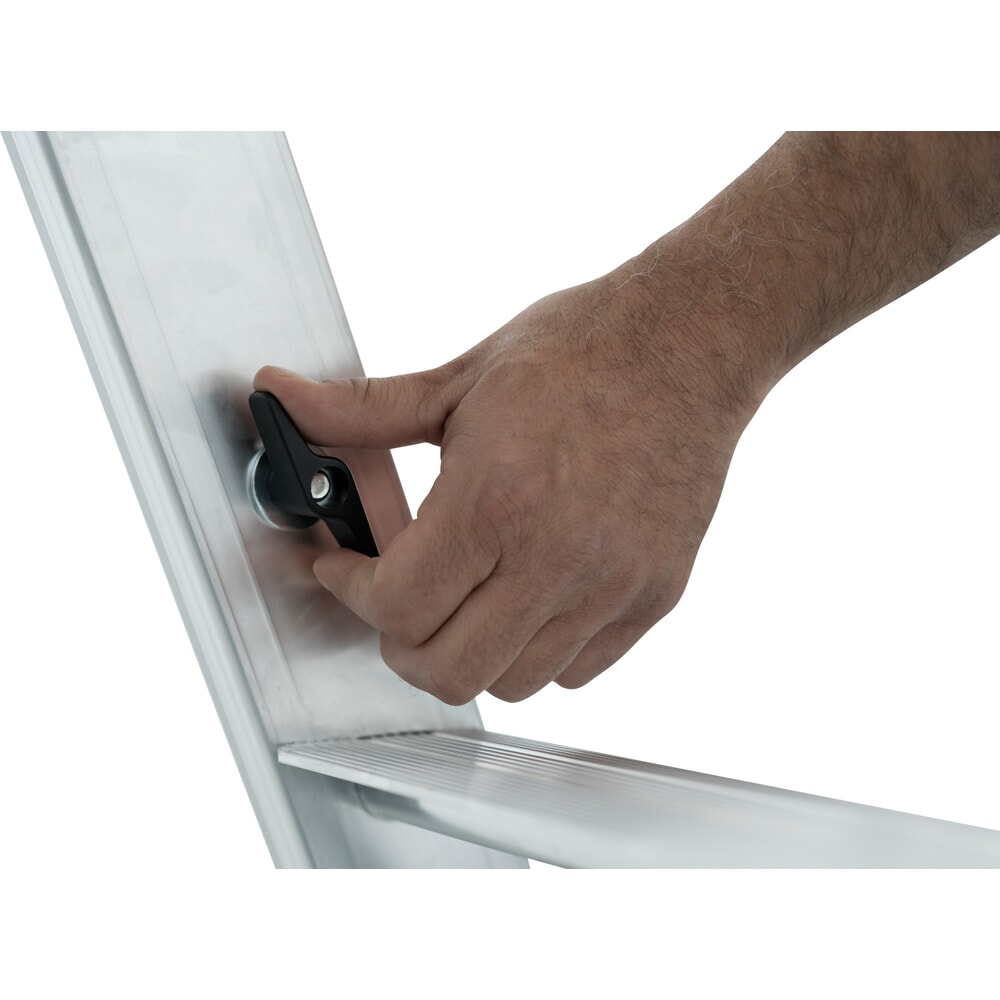 N° de l'image du produit 5 : Échelle télescopique KRAUSE® STABILO avec marches, accès unilatéral, 4 marches