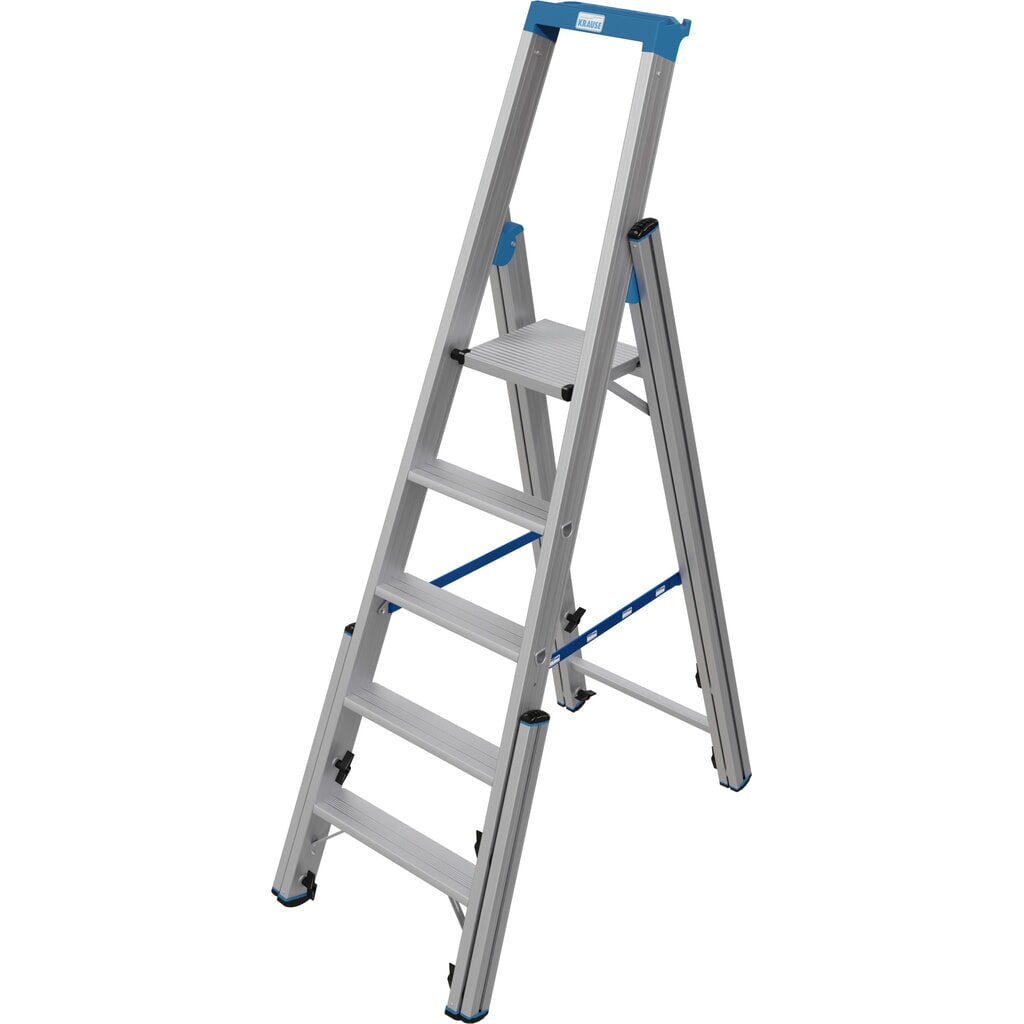 N° de l'image du produit 3 : Échelle télescopique KRAUSE® STABILO avec marches, accès unilatéral, 5 marches