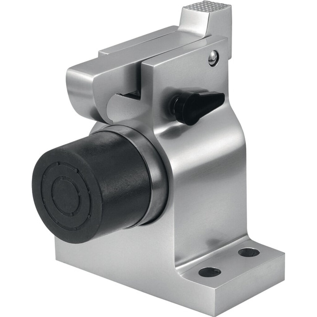 Illustration du produit: KWS Türfeststeller 1010.02, Aluminium silberfarbig lackiert, Bodenmontage