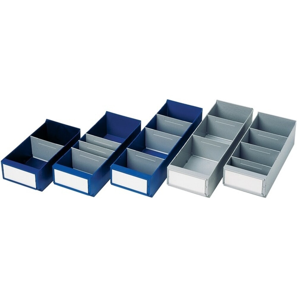 Illustration du produit: Bac de rayonnage LA-KA-PE, bleu PS, L 300 x l 160 x H 100/112 mm