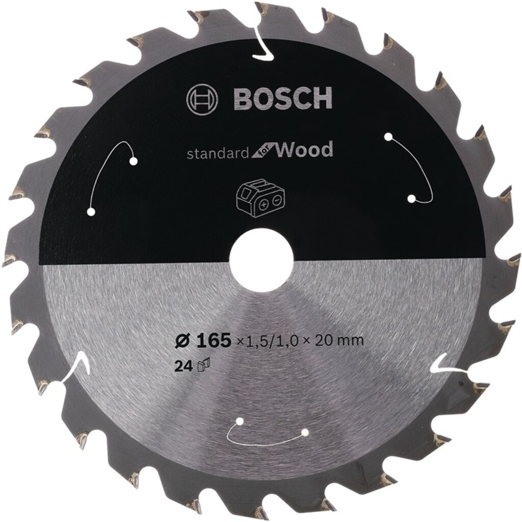 Illustration du produit: Lame pour scie circulaire D. ext. 136 mm nombre de dents 24 WZ perçage 20 mm l.