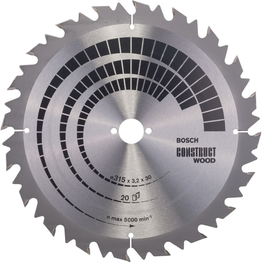 Illustration du produit: Lame pour scie circulaire D. ext. 315 mm nombre de dents 20 WZ perçage 30 mm l.
