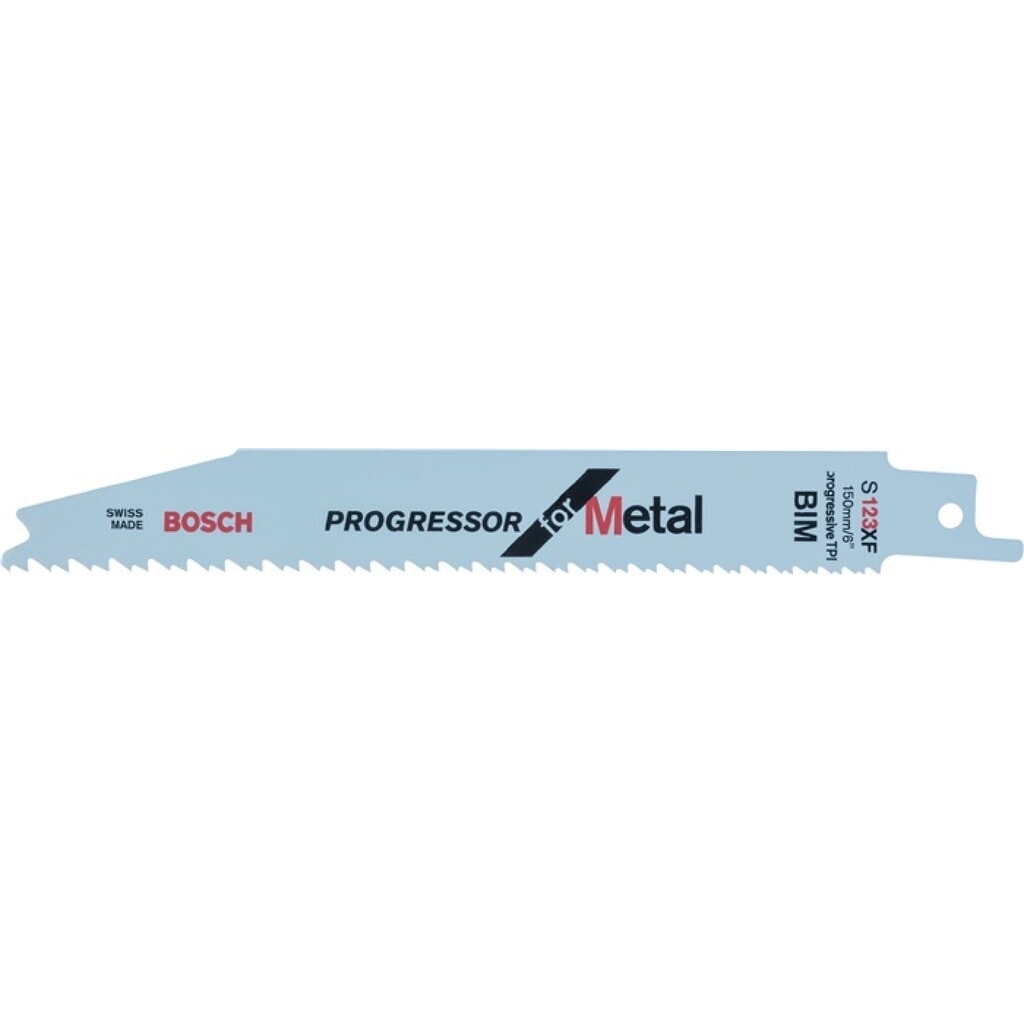 Illustration du produit: Lame de scie sabre S 123 XF L 150 mm l 19 mm TPI 8-14 1,8-3,2 mm poncée, fraisée, paquet de 5