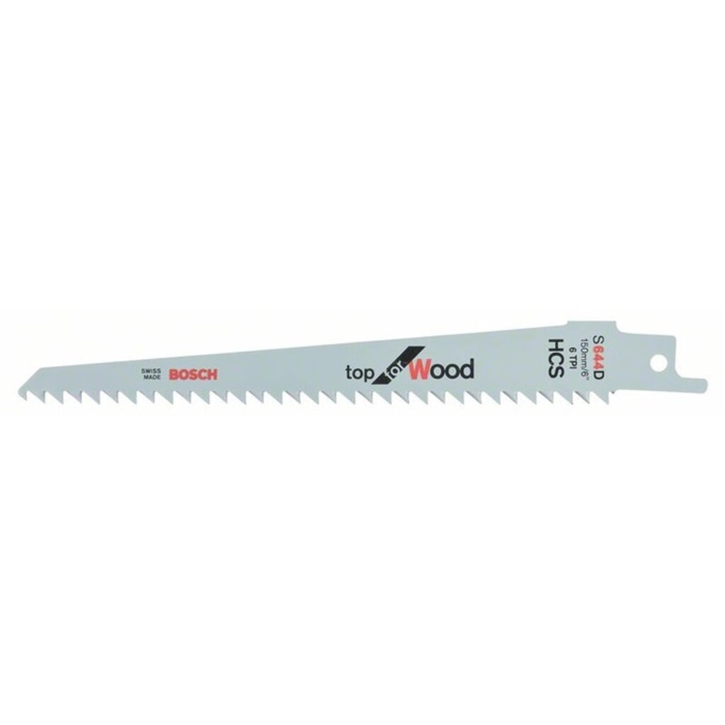 Lame de scie sabre S 644 D L 150 mm l 19 mm TPI 6 4,3 mm 25 pcs/carte Illustration du produit: Lame de scie sabre S 644 D L 150 mm l 19 mm TPI 6 4,3 mm 25 pcs/carte