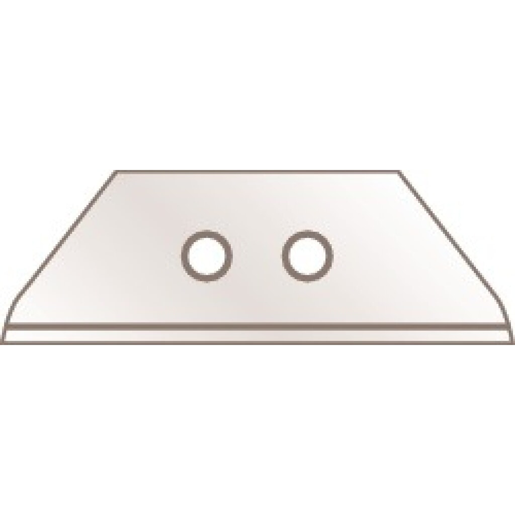 Lame trapézoïdale 60099 L55,5xl19xép.0,63 mm avec poinçonnage 10 pièces/distribu Illustration du produit: Lame trapézoïdale 60099 L55,5xl19xép.0,63 mm avec poinçonnage 10 pièces/distribu