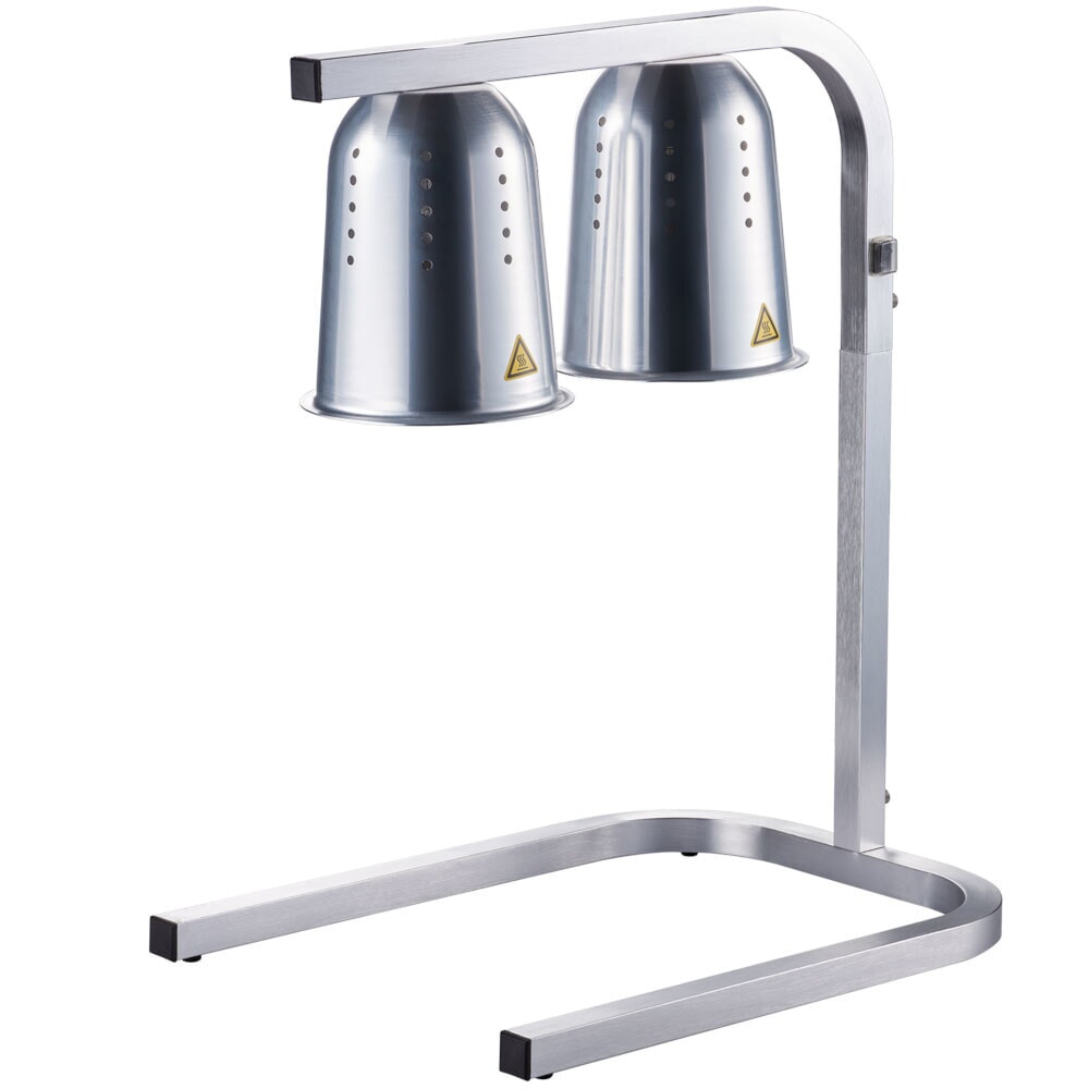 N° de l'image du produit 1 : Lampe chauffante pour buffet Stalgast double, 0,5 kW, dimensions 360 x 480 x 605 mm (L x P x H)