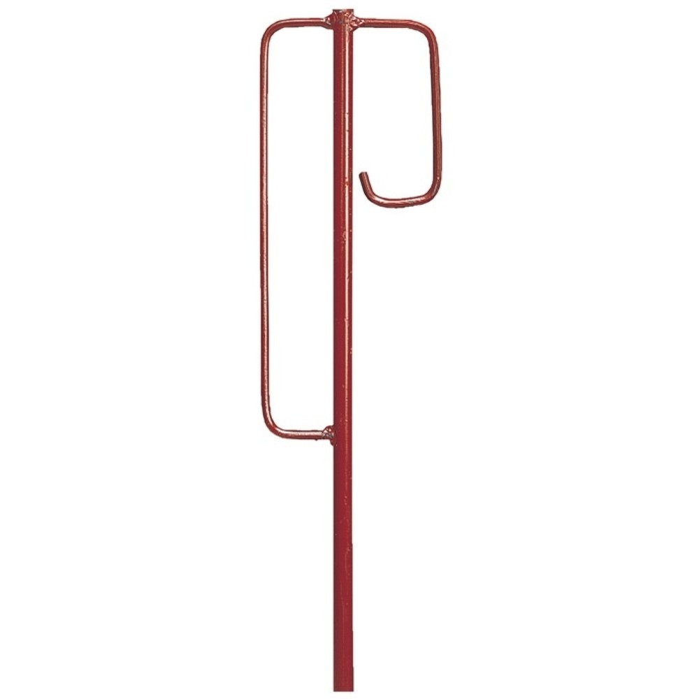 Illustration du produit: Piquet porte-lanterne Modèle Berlinois 1250 x 12 mm Modèle Berlinois rouge