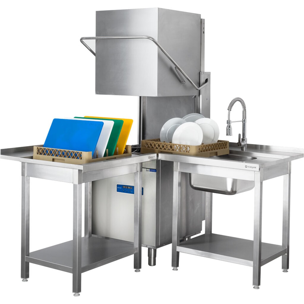 N° de l'image du produit 3 : Lave-vaisselle à capot Stalgast Digital Power avec pompe doseuse de produit de rinçage et de détergent ainsi que pompe de rinçage et de vidange