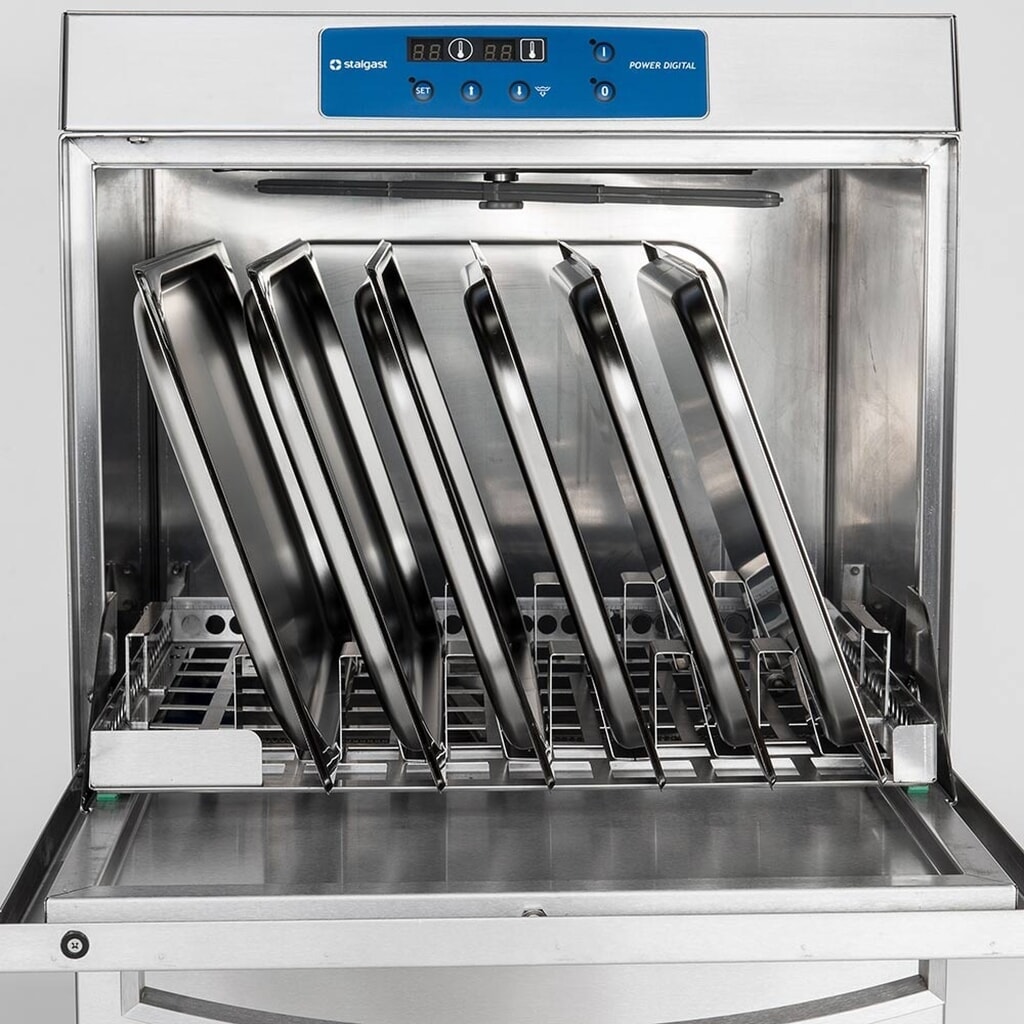 Lave-vaisselle Stalgast Digital Power GN1/1 avec pompe de rinçage, pompe doseuse de produit de rinçage et de détergent N° de l'image du produit 6 : Lave-vaisselle Stalgast Digital Power GN1/1 avec pompe de rinçage, pompe doseuse de produit de rinçage et de détergent