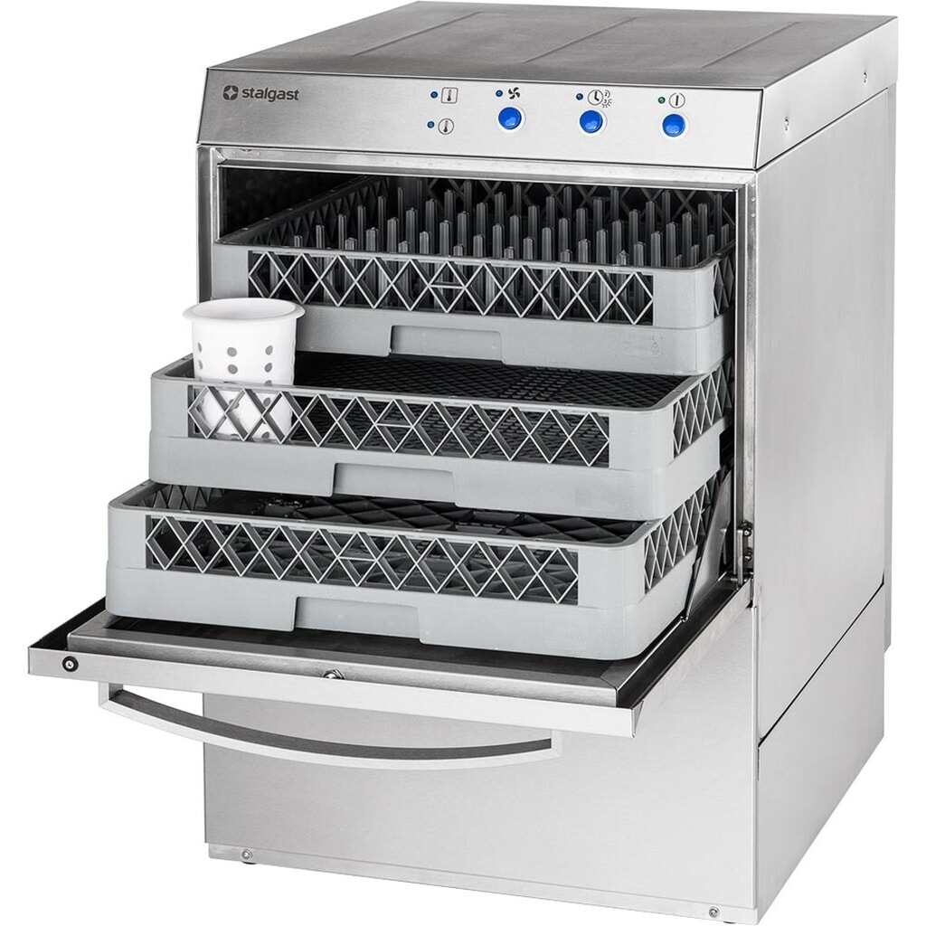 N° de l'image du produit 2 : Lave-vaisselle Stalgast Universal GN1/1 avec pompe doseuse de produit de rinçage, 2 programmes de lavage