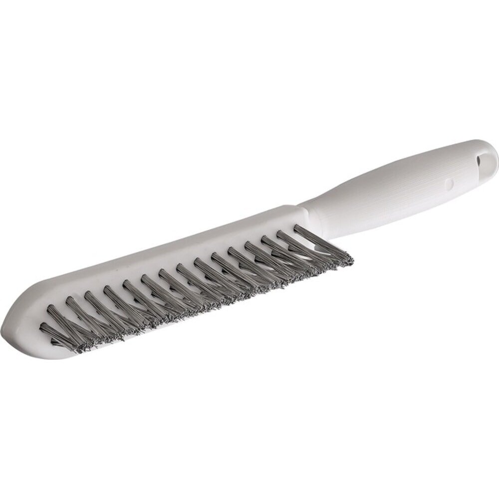 Illustration du produit: LESSMANN Kehlnahtbürste, 0,35 mm VA-Stahldraht gewellt, Länge 290 mm, 3-reihig