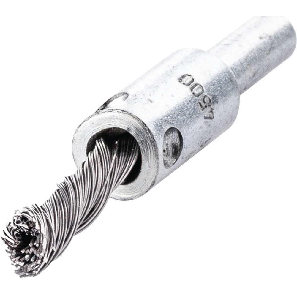 Illustration du produit: LESSMANN Pinselbürste, Stahl, Ø 6 mm Schaft 6 mm Drahtstärke 0,35 mm, 4500 min-¹