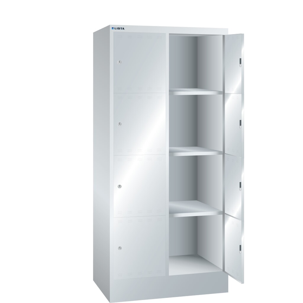 Illustration du produit: LISTA Armoire à casiers, (lxPxH) 810x500x1 795 mm, 2x4 casiers, dispositif de fermeture