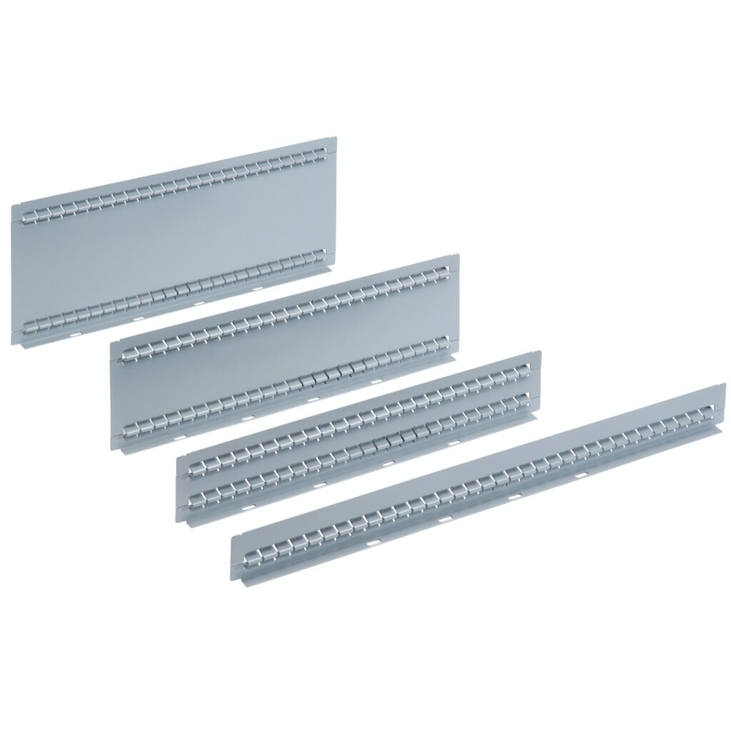 Parois à fentes LISTA 27E, longueur 456 mm, pour hauteur de façade 50 mm Illustration du produit: Parois à fentes LISTA 27E, longueur 456 mm, pour hauteur de façade 50 mm
