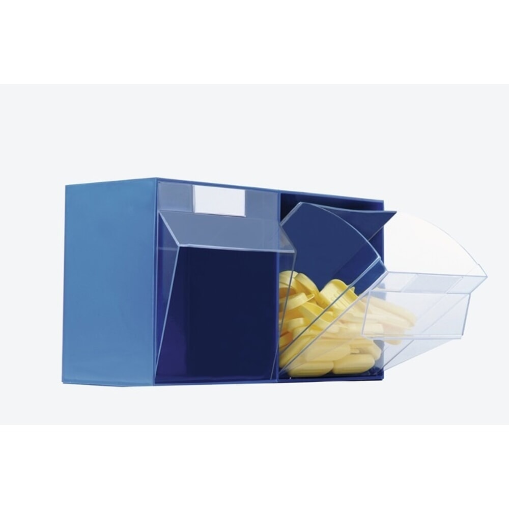N° de l'image du produit 2 : LOCKWEILER Klarsichtmagazin, 9 x A, H77xB600xT63mm, Kunststoff beige