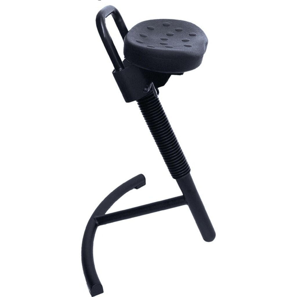 Illustration du produit: Assis-debout LOTZ, hauteur d'assise réglable 645-825 mm, mousse intégrale, tube d'acier noir