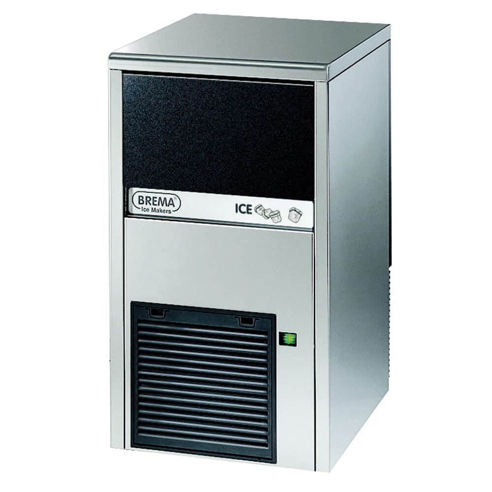 N° de l'image du produit 1 : Machine à glaçons Stalgast, glaçons entiers de 18 g, 28 kg/24 h, refroidie par eau