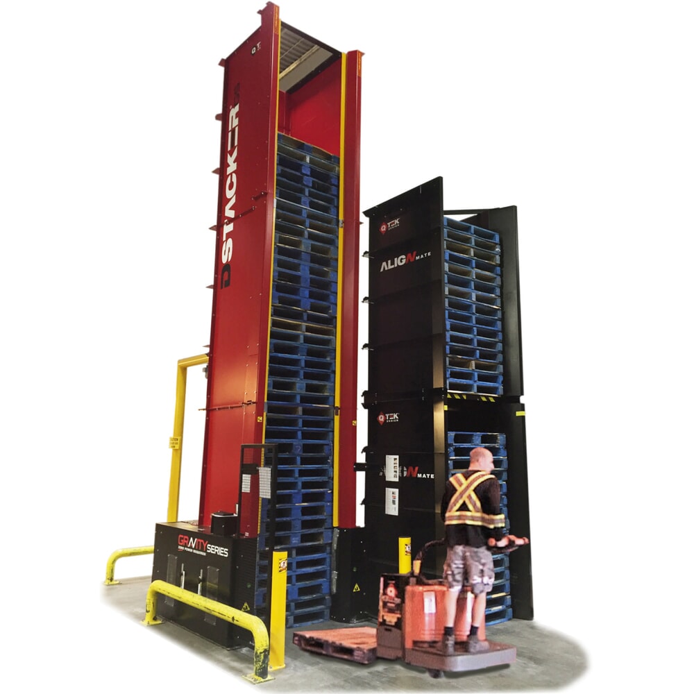 N° de l'image du produit 2 : Magasin à palettes DStacker, pour 55 Europalettes de 1 200 x 800 mm
