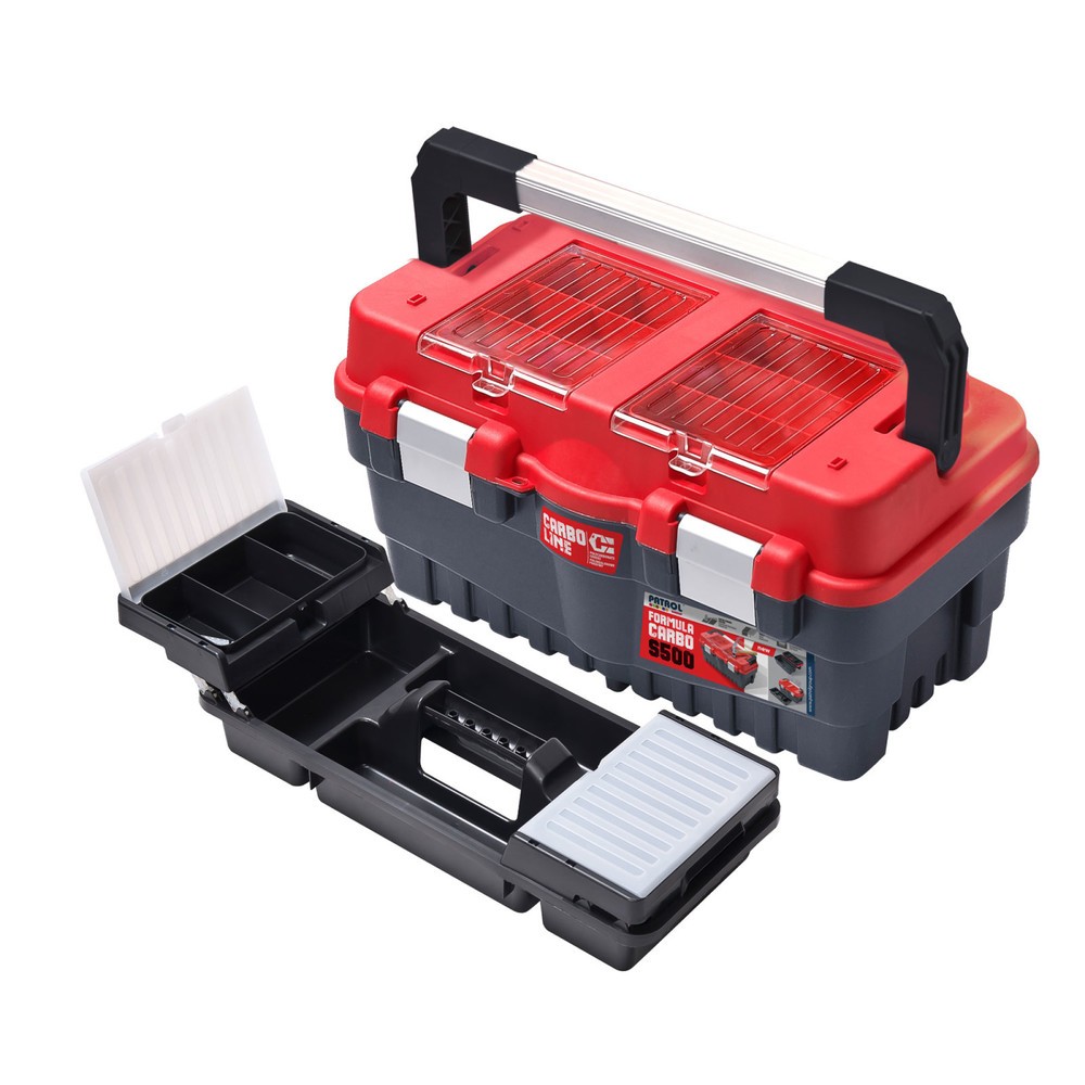 Illustration du produit: Mallette à outils/Caisse à outils Carbo Plus S 500, HxlxP 256 x 462 x 242 mm