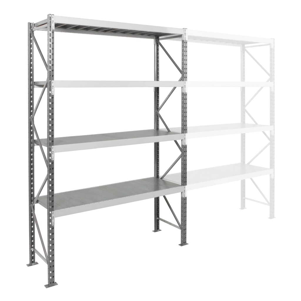 ManOrga Rayonnage grande portée, avec panneaux en acier, TB, H x l x P 2 500 x 1 800 x 600 mm N° de l'image du produit 8 : ManOrga Rayonnage grande portée, avec panneaux en acier, TB, H x l x P 2 500 x 1 800 x 600 mm