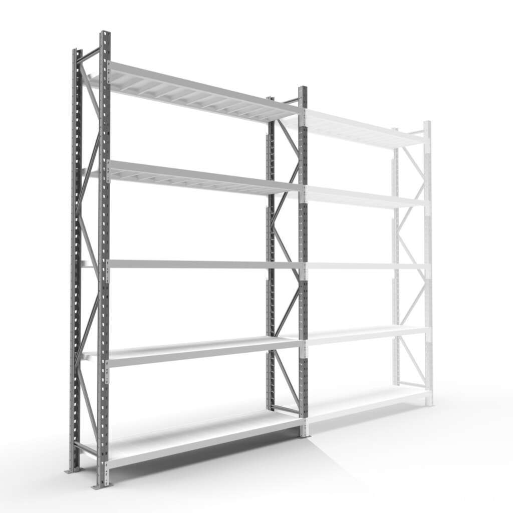 N° de l'image du produit 5 : ManOrga Rayonnage grande portée, avec panneaux en acier, TB, H x l x P 3 000 x 1 800 x 600 mm