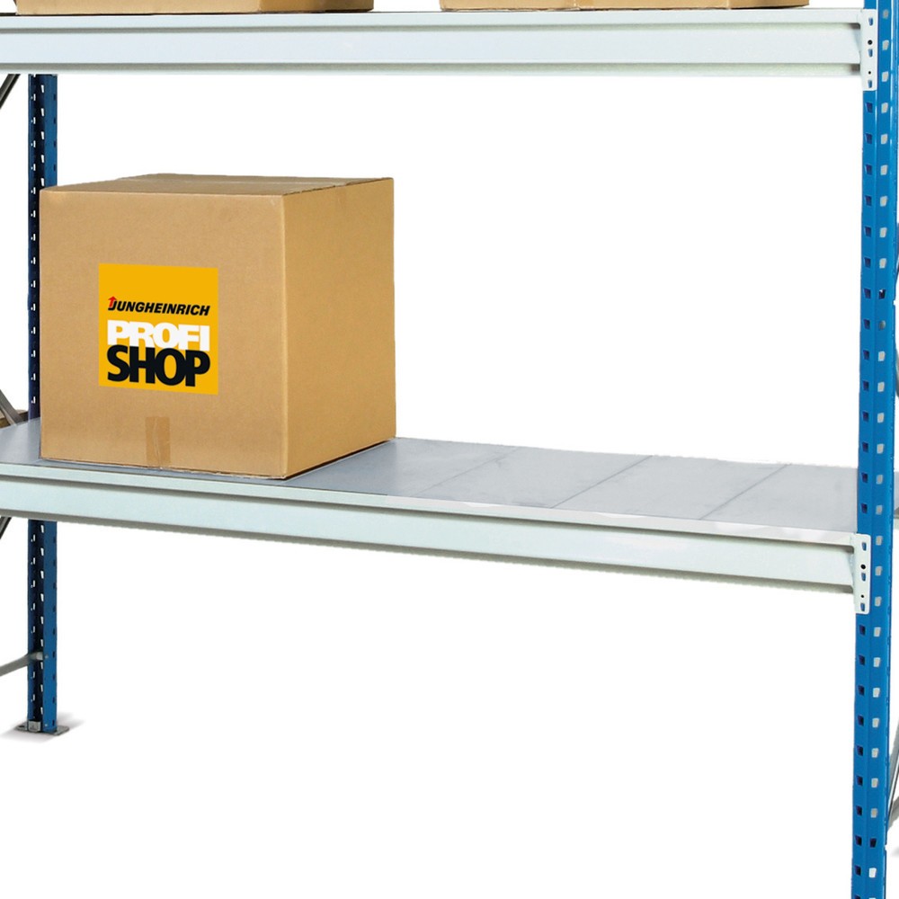 Illustration du produit: ManOrga Tablette pour rayonnage grande portée, avec panneaux en acier, CT jusqu'à 880 kg, lxP 1 800 x 600 mm