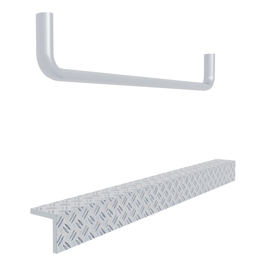 Marchepied et poignée en aluminium pour vestiaire pompier C+P Illustration du produit: Marchepied et poignée en aluminium pour vestiaire pompier C+P