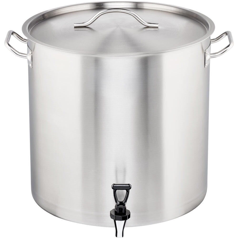 N° de l'image du produit 1 : Marmite à pommes de terre Stalgast avec robinet de vidange et couvercle, Ø 400 mm, hauteur 400 mm, 50,3 litres