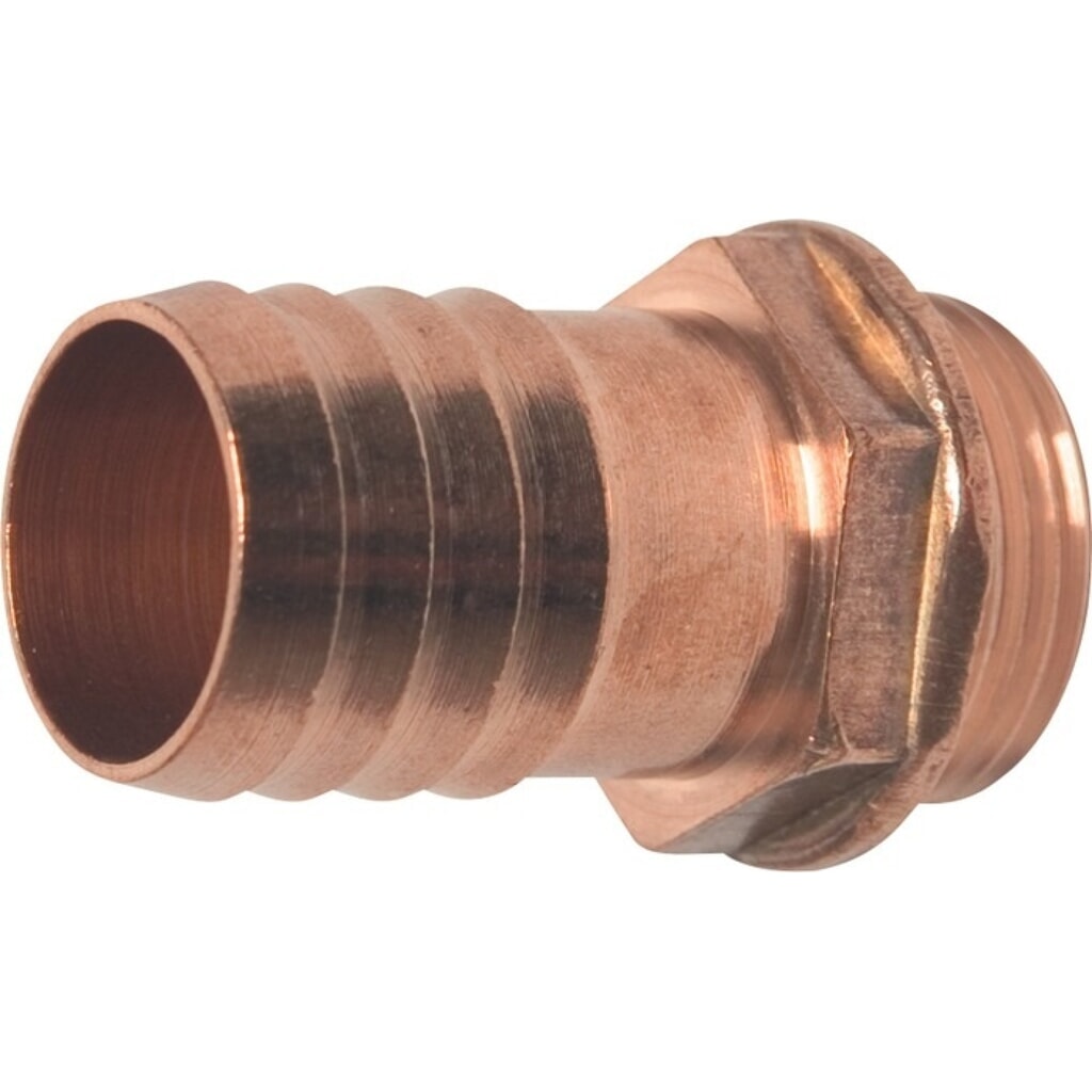 MEGA Schlauchtülle, Messing Schlauchgröße 19 mm, Außengewinde 3/4 ″ Illustration du produit: MEGA Schlauchtülle, Messing Schlauchgröße 19 mm, Außengewinde 3/4 ″