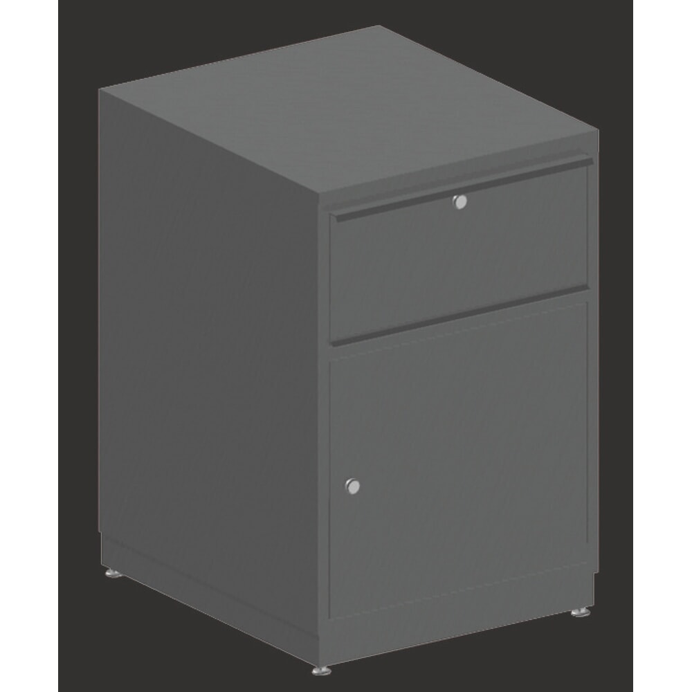 N° de l'image du produit 2 : Armoire à tiroirs pour système de table d’emballage Rocholz, 1 tiroir, 1 porte
