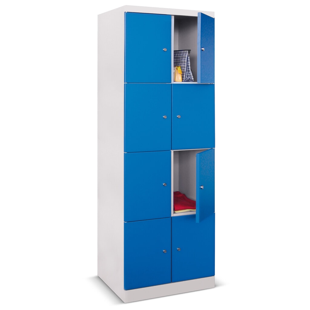 Meuble coffre-fort PAVOY avec portes battantes, 2 x 6 compartiments, H x l x P 1 800 x 600 x 500 mm, rouge feu, gris clair N° de l'image du produit 4 : Meuble coffre-fort PAVOY avec portes battantes, 2 x 6 compartiments, H x l x P 1 800 x 600 x 500 mm, rouge feu, gris clair