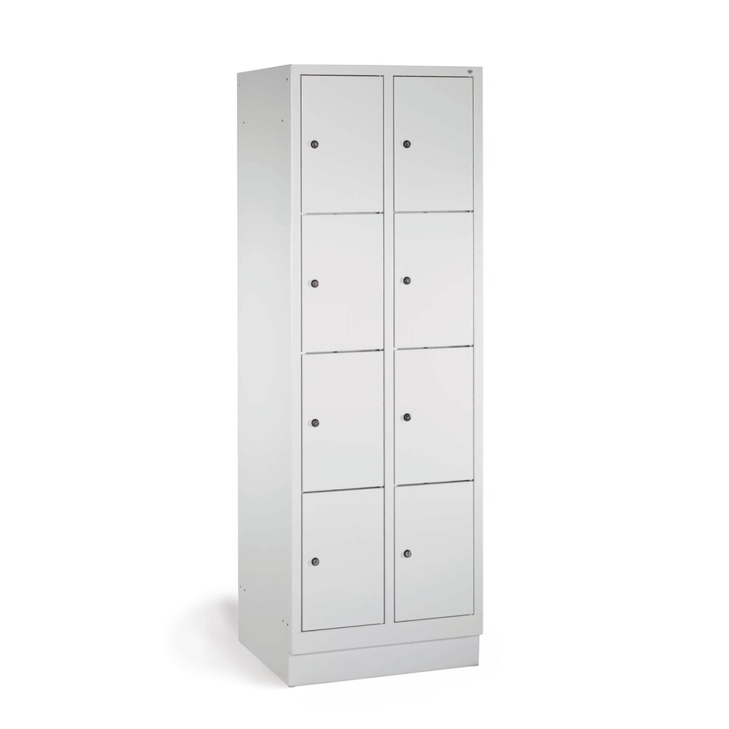 Meuble coffre-fort PAVOY avec serrure à cylindre, 2 x 5 compartiments, H x l x P 1 850 x 630 x 500 mm, gris clair, gris clair N° de l'image du produit 4 : Meuble coffre-fort PAVOY avec serrure à cylindre, 2 x 5 compartiments, H x l x P 1 850 x 630 x 500 mm, gris clair, gris clair