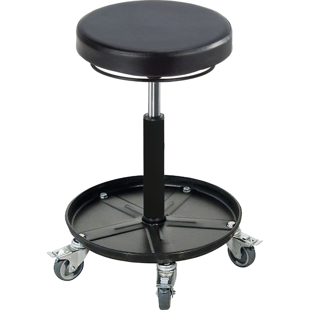 meychair Tabouret de travail, avec assise ronde en PU, hauteur d'assise 420-550 mm, avec pied en forme de cuvette et roulettes à dispositif de blocage Illustration du produit: meychair Tabouret de travail, avec assise ronde en PU, hauteur d'assise 420-550 mm, avec pied en forme de cuvette et roulettes à dispositif de blocage