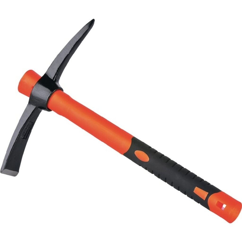 Mini pioche Ultratec poids 450 g poids de la tête longueur 370 mm pointe et lame Illustration du produit: Mini pioche Ultratec poids 450 g poids de la tête longueur 370 mm pointe et lame