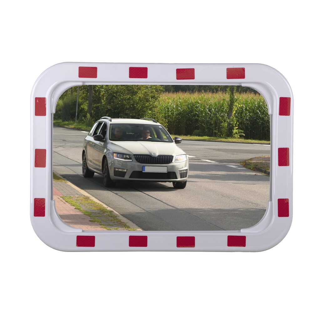 N° de l'image du produit 1 : Miroir de circulation dancop EUvex, l x H 600 x 400 mm