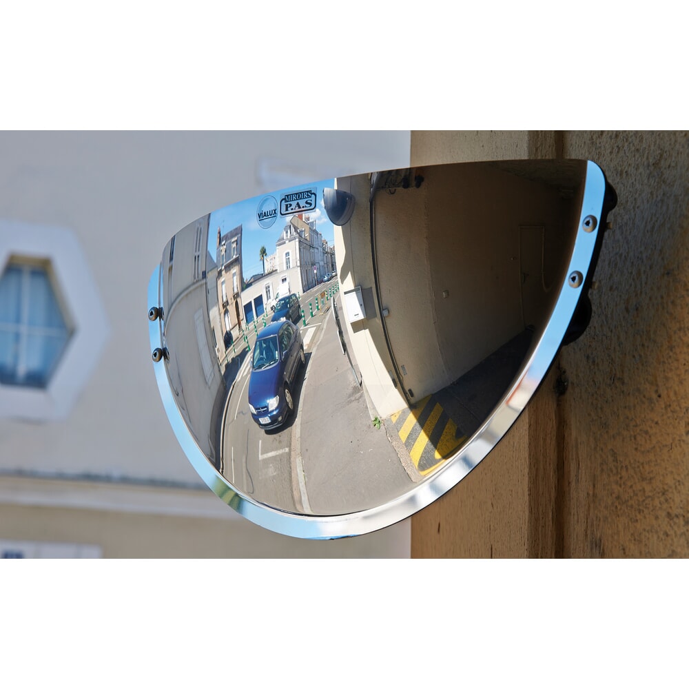 N° de l'image du produit 1 : Miroir de stationnement Vialux®, P.A.S.®, H x l x P 220 x 800 x 75 mm