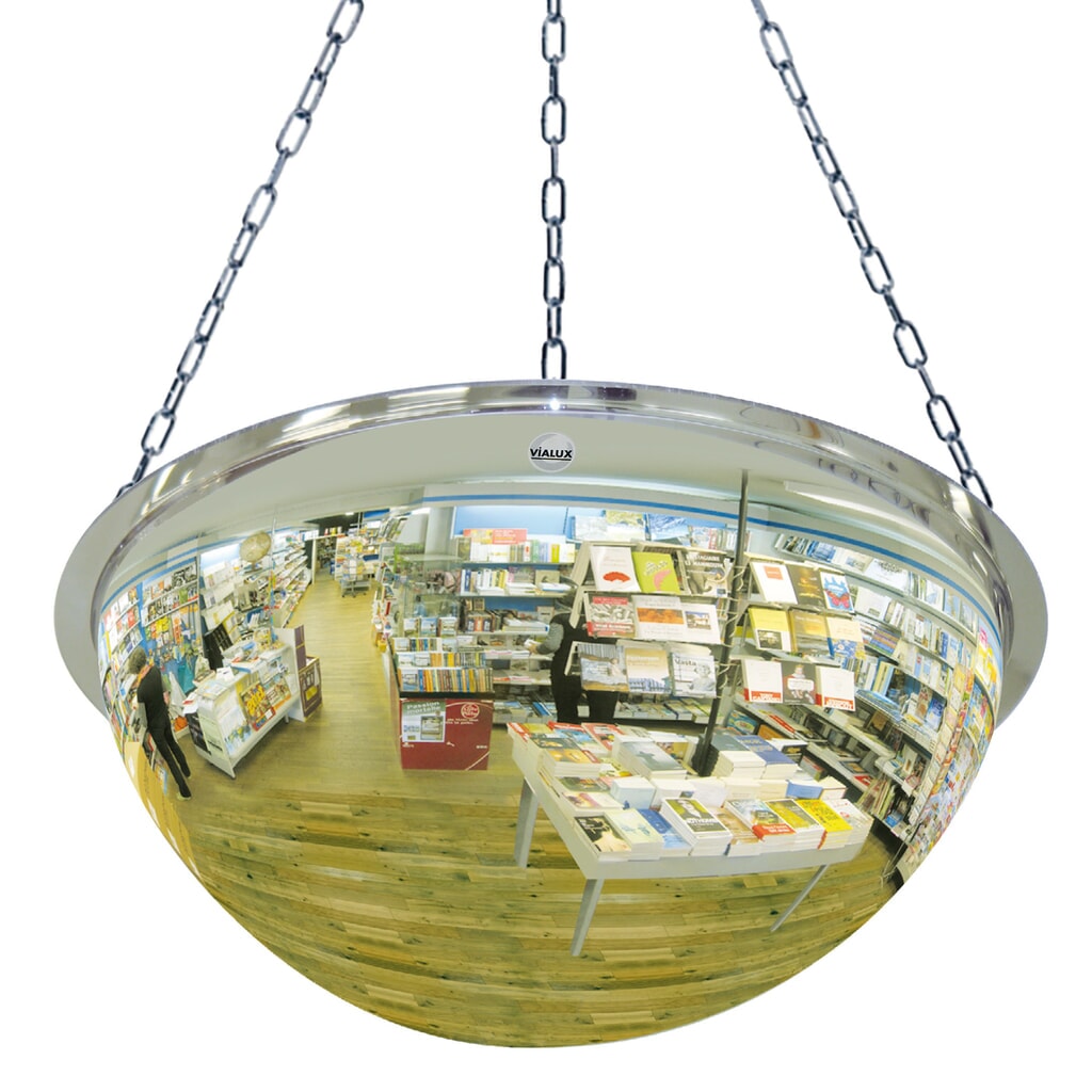 Miroir panoramique Vialux®, demi-sphère, Ø 450 mm, verre acrylique (PMMA) Illustration du produit: Miroir panoramique Vialux®, demi-sphère, Ø 450 mm, verre acrylique (PMMA)