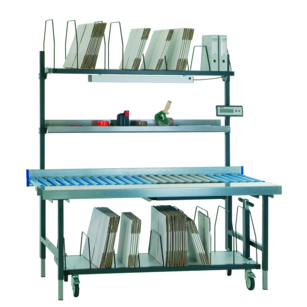 N° de l'image du produit 4 : Module de rangement sous plateau pour système de table d’emballage Rocholz, H x l x P 690 x 1.600 x 600 mm